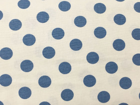 Tovaglia fantasia pois azzurro
