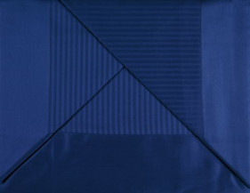 LENZUOLO IN RASO DI PURO COTONE BLU