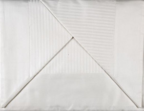 LENZUOLO IN RASO DI PURO COTONE BIANCO