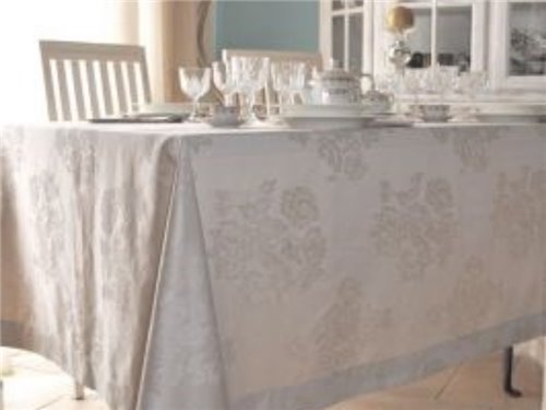 Tovaglia Fiandra Flower Bianco ch