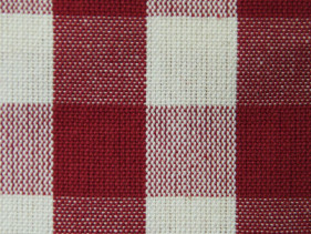 Tovaglia geometria quadro grande rosso