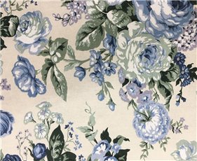 Tovagliolo fantasia rose azzurre