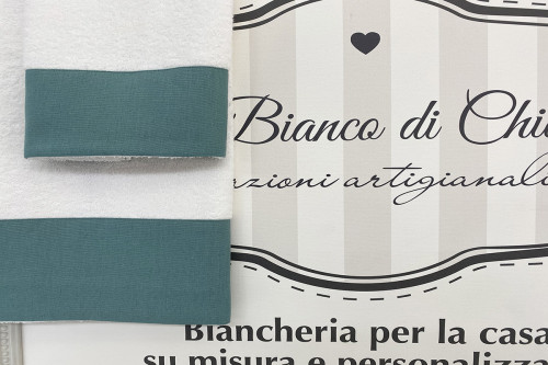 ASCIUGAMANO BALZA LINO ACQUAMARINA