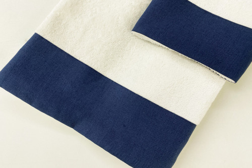 ASCIUGAMANO BALZA LINO BLU