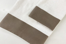 ASCIUGAMANO BALZA LINO TABACCO