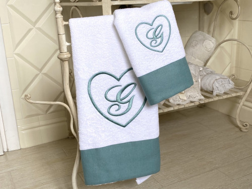 ASCIUGAMANO BALZA LINO ACQUAMARINA