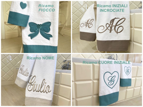 ASCIUGAMANO BALZA LINO GRIGIO CHIARO