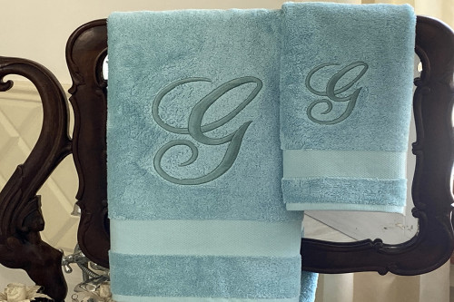 ASCIUGAMANO SPUGNA RICAMATO BEIGE