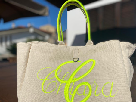 Borsa Canvas reversibile