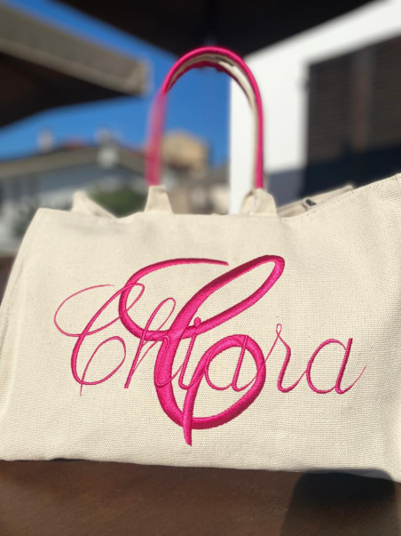 Borsa Canvas reversibile