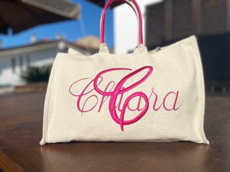 Borsa Canvas reversibile