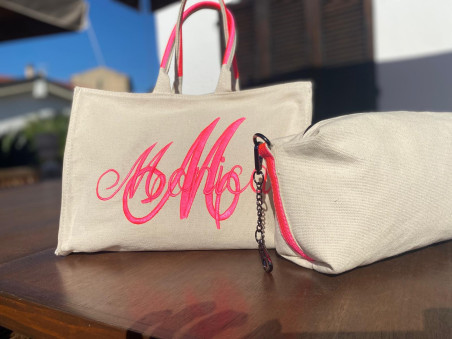 Borsa Canvas reversibile