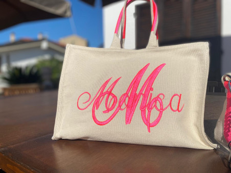 Borsa Canvas reversibile