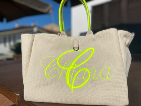 Borsa Canvas reversibile