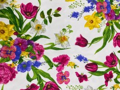 Fiori di campo fucsia e gialli