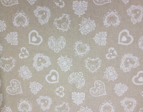 Tovaglia Antimacchia Cuori 140x180 cm